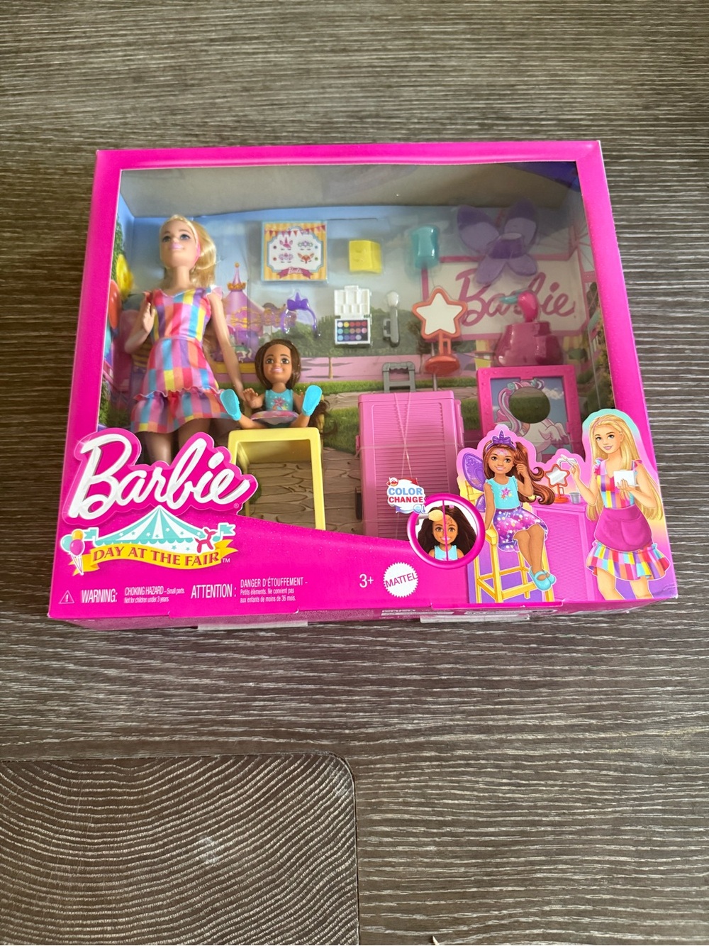 NWT Barbie Doll Day at the Fair Playset Face painting